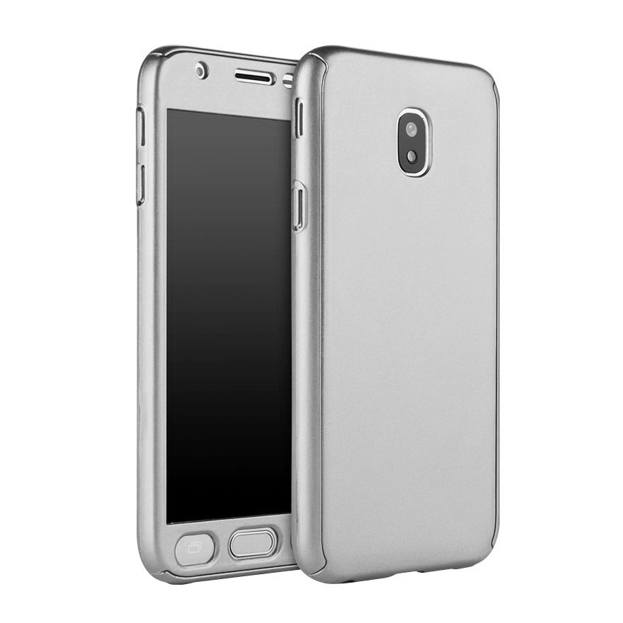 Husa 360 Protectie Totala Fata Spate pentru Samsung Galaxy J5 (2017) J530, Argintie  - 1