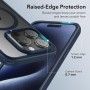 Husa pentru iPhone 15 Pro - ESR Classic Hybrid HaloLock - Clear DarkÂ Albastra