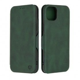 Husa pentru iPhone 15 Plus Techsuit Safe Wallet Plus, Verde
