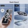 Husa pentru iPhone 15 Plus - ESR Classic Hybrid HaloLock Kickstand - Clear