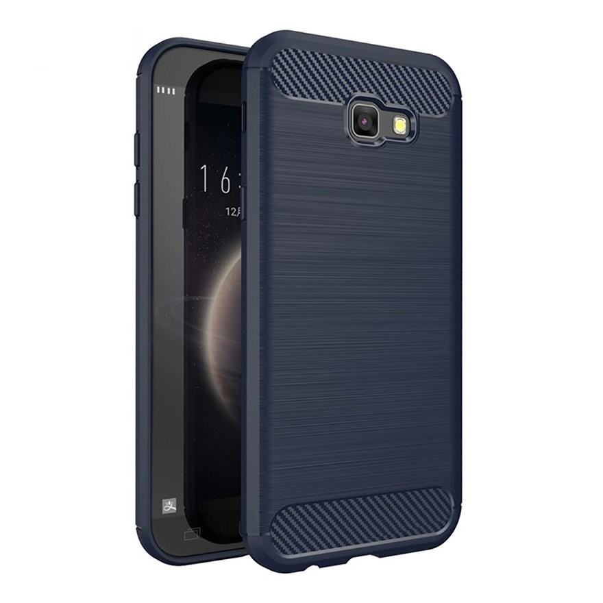 Husa Tpu Carbon pentru Samsung Galaxy A5 (2017) - A520 , Midnight Blue  - 1