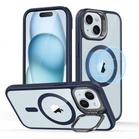 Husa pentru iPhone 15 Plus - Techsuit Glaze Series - Albastra Nebula