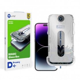 Folie pentru iPhone 15 Pro - Lito Magic Glass Box D+ Tools - Privacy