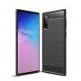 Husa Tpu Carbon pentru Samsung Galaxy Note 10, Neagra