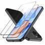Folie pentru iPhone 15 Plus (set 2) - ESR Tempered Glass - Negru