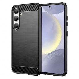Husa pentru Samsung Galaxy S24 Plus - Techsuit Carbon Silicone - Neagra