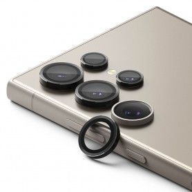 Folie Camera pentru Samsung Galaxy S24 Ultra - Ringke Camera Lens Frame Glass - Negru
