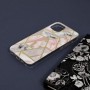 Husa Carcasa Spate pentru iPhone 13 - Marble Design, Hexagoane Roz