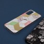 Husa Carcasa Spate pentru Samsung Galaxy A03s - Marble Design, Hexagoane Violet