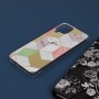 Husa Carcasa Spate pentru Samsung Galaxy A22 4G - Marble Design, Hexagoane Violet