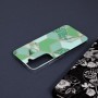 Husa Carcasa Spate pentru Samsung Galaxy S22 - Marble Design, Hexagoane Verzi
