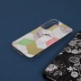 Husa Carcasa Spate pentru Samsung Galaxy S22 - Marble Design, Hexagoane Violet