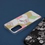 Husa Carcasa Spate pentru Xiaomi Redmi Note 11 / Note 11S - Marble Design, Hexagoane Violet