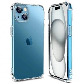 Husa pentru iPhone 15 Plus - Techsuit Shockproof Clear Silicone - Clear