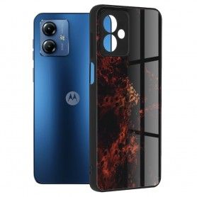 Husa pentru Motorola Moto G14 - Techsuit Glaze Series - Albastra Nebula