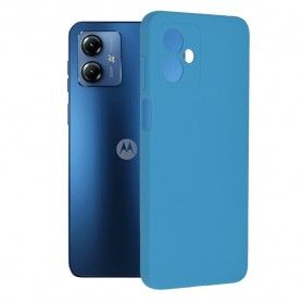 Husa pentru Motorola Moto G14 - Techsuit Soft Edge Silicone - Denim Albastra