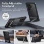 Husa pentru Samsung Galaxy S24 Ultra - ESR Shock Armor Kickstand - Frosted Neagra