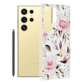 Husa pentru Samsung Galaxy S24 Ultra - Techsuit Marble Series - Bloom of Ruth Gray
