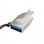Adaptor OTG Micro-USB la USB-A - Hoco (UA10) - Argintiu