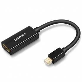 Convertor Mini DP la HDMI 1060P@60Hz, 25cm - Ugreen (10461) - Negru