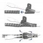 Organizator Cabluri Universal 25mm x 3m - Ugreen Protection Tube DIA (30819) - Negru