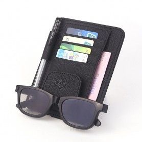 Suport pentru ochelari auto - Techsuit Car Sun Mount Organizer (CO- S1) - Negru