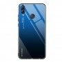 Husa Huawei P Smart (2019) - Gradient Glass, Albastru cu Negru