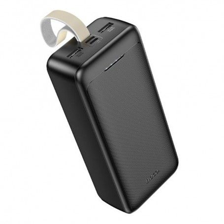 Baterie Externa 2x USB, Type-C, Micro-USB, 2A, 30000mAh - Hoco Smart (J111B) - Neagra