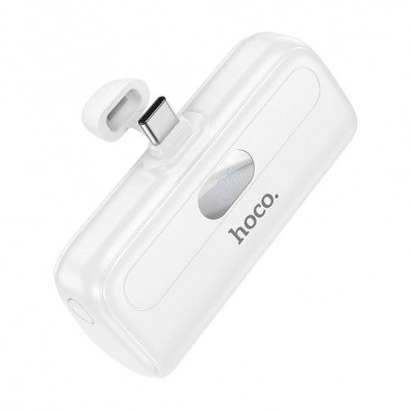 Baterie externa pentru iPhone, 5000mAh - Hoco Cool (J116) - Alba