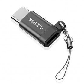 Adaptor OTG Micro-USB la Type-C 480Mbps - Yesido (GS04) - Negru
