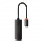 Adaptor USB-C la RJ45 Lan Port, 100Mbps - Baseus Lite Series (WKQX000201) - Negru