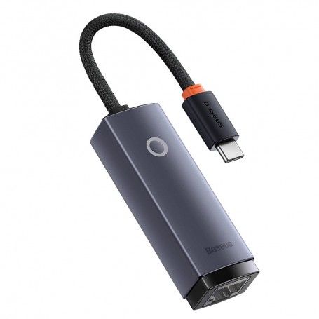 Adaptor USB-C la RJ45 LAN Port, 100Mbps - Baseus Lite Series (WKQX000213) - Gray