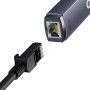 Adaptor USB-C la RJ45 LAN Port, 100Mbps - Baseus Lite Series (WKQX000213) - Gray