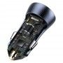 Incarcator Auto USB, Type-C, 40W + Cablu Lightning - Baseus (TZCCJD-B0G) - Dark Gray