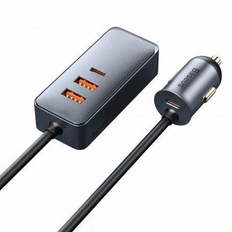 Incarcator 2x USB, 2x Type-C, Fast Charging, 120W - Baseus Share Together (CCBT-A0G) - Gray