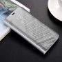 Husa tip carte pentru Samsung Galaxy A30s / A50 / A50s Flip Mirror Stand Clear View, Argintiu