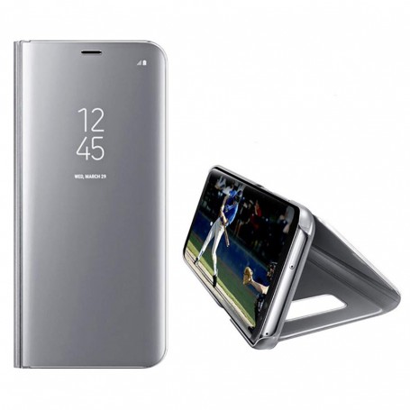 Husa Telefon Samsung Galaxy A71 - Flip Mirror Stand Clear View  - 5