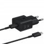 Samsung - Original Wall Charger T2510 (EP-T2510XBEGEU) - Type-C 25W, Quick Charger with Cable USB-C - Negru (Blister Packing)