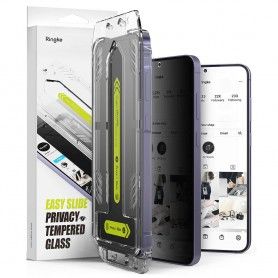 Folie pentru Samsung Galaxy S24 (set 2) - Ringke Easy Slide Tempered Glass - Privacy