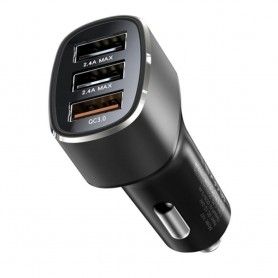 Incarcator Auto Dudao R5 Universal 2x USB 3.1A, Gri