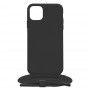 Husa pentru iPhone 11 Pro Max - Techsuit Crossbody Lanyard - Neagra