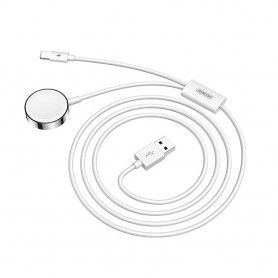 Incarcator Wireless pentru Apple Watch, USB, Lightning, 2.5W, 3A, 1.5m - JoyRoom (S-IW002S) - Alb