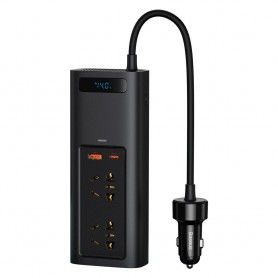 Invertor pentru Masina USB, Type-C, CN/EU, 220V, 150W - Baseus (CRNBQ-A01) - Negru
