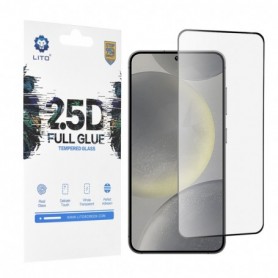 Folie pentru Samsung Galaxy S24 - Lito 2.5D FullGlue Glass Ultra Thin - Negru