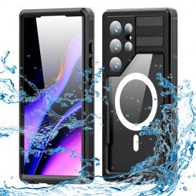 Husa pentru Samsung Galaxy S24 Ultra - ShellBox Waterproof IP68 Case - Neagra