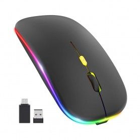 Mouse Fara Fir 2.4G, 1600 DPI - Techsuit (M1) - Negru