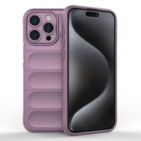Husa pentru iPhone 15 Pro Max - Techsuit Marble Series - Mary Berry Nude