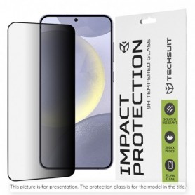 Folie pentru iPhone 15 - Techsuit 111D Privacy Full Glue - Negru
