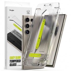 Folie pentru Samsung Galaxy S24 Ultra (set 2) - Ringke Easy Slide Tempered Glass - Clear