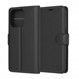Husa pentru iPhone 15 Pro - Techsuit Leather Folio - Neagra